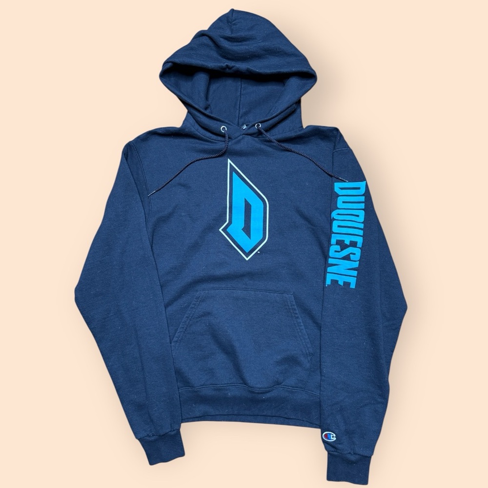 Duquesne Dukes Champion Hoodie Medium Blue Pittsburgh